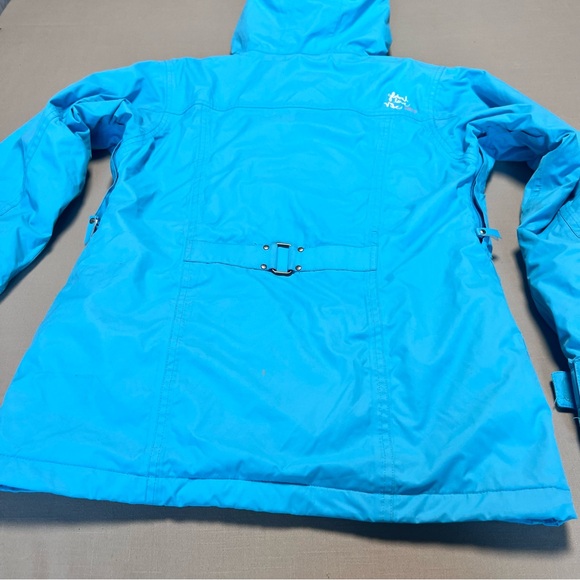 Betty Rides Women’s Snowboard Jacket Blue Hooded Insulated Snow Ski Coat Size M - Picture 13 of 16